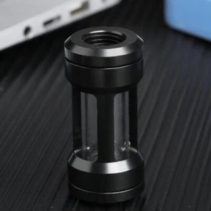 Dual G1/4 Threads Wasserkühler Filter Flüssigkeitskühlung Durchflussfilter (schwarz) UK - Bild 1 von 7