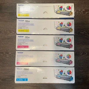 Juego de 5 tóner originales Brother OEM TN225C TN225M TN225Y ¡NUEVO SELLADO! - Imagen 1 de 24