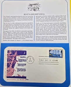 Boat's And Ship's Hull FDC 1973 The Boston Tea Party - Bild 1 von 3