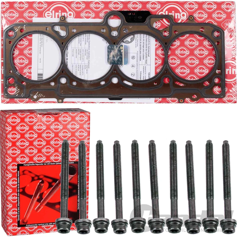 ELRING ZYLINDERKOPFDICHTUNG + SCHRAUBEN für 1.9 TDI AUDI A3 A4 A6 VW GOLF 4+5 T5 - Bild 1 von 3