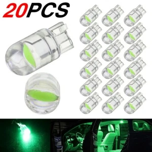 20x T10 LED COB Green Wedge Car Interior Dome Reading Map Light Bulb W5W 168 194 - Picture 1 of 11