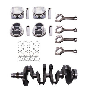 Connecting Rod & Piston &Crankshaft & Rings Kit for 12-17 Hyundai Kia 1.6L New