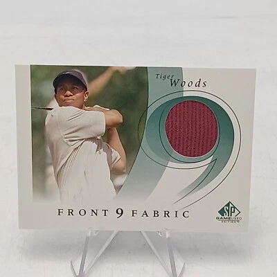 Tiger Woods 2002 SP Game Used Front 9 Fabric Red Shirt very rare. Pre-owned  - Image 1 of 4