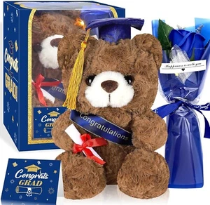 Seenelling 9 inches 2025 Graduation Plush Bear Graduation Gifts Set with Hear... - Picture 1 of 6