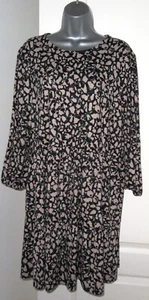 ✿NEW Ladies NEW LOOK green mix stretch double tired smock dress size 16 - Picture 1 of 5