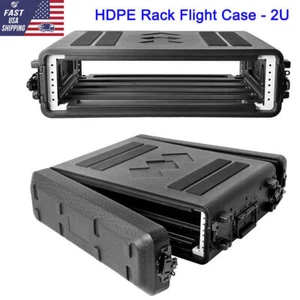 2U Rack Case Watertight Dust-proof 2 Space Shock Rack w/Microphone Compartment - Picture 1 of 5