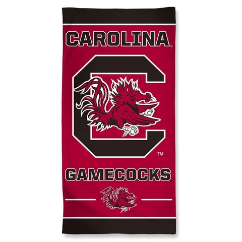 South Carolina Gamecocks Cotton Fiber Beach Towel Cover