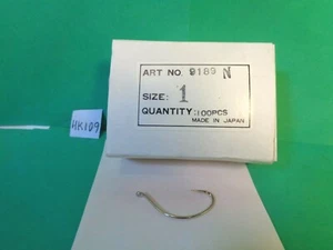 Nickel Wide Gap Haken, Größe 1, #9189/N, 1 Box, 100 Haken (neu) - Bild 1 von 6