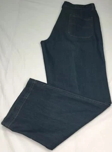 Womens Woolrich Jeans Size 10 Petite Indigo 1029 Flat Front Trousers Mom - Picture 1 of 6