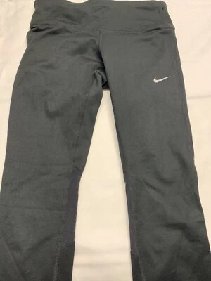Women's Nike - Power Training Crop Legging Gym Running - Pants Size XS Black - Image 1 of 4