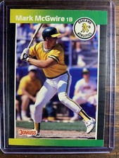 1989 Donruss Mark McGwire Oakland Athletics #95 Baseball Card MLB HOF A’s MINT