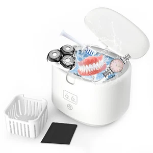 Professional Ultrasonic Jewelry Cleaner with Timer, Portable Cleaning Machine US - Picture 1 of 8