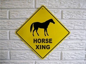 Pferd X-ING 12" Schild (9x9 SQ) wetterfest PVC Scheune Schuppen Hof Dekor Kreuzung - Bild 1 von 1