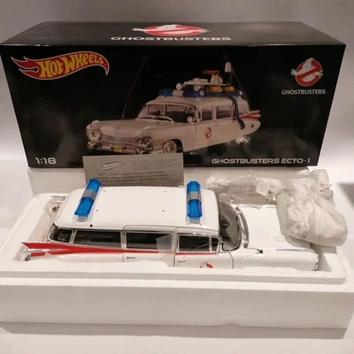 Hot Wheels 1:18 Ghostbusters ECTO-1 Boxed - Image 1 of 4