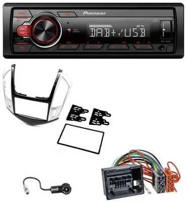 Pioneer MP3 1DIN DAB USB AUX Autoradio für Chevrolet Cruze 2011-2016 silber - Bild 1 von 4