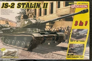 Dragon 1/35 JS-2 Stalin II 3 in1 With Soviet Infantry Tank Riders Model Kit 6537 - Picture 1 of 3
