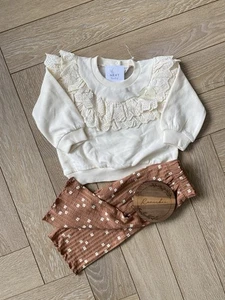 BNWT Next Baby Girl Sweater & trouser Set Size Age 6-9 Months - Picture 1 of 3