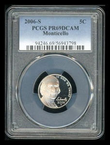 S Jefferson Nickel Monticello 2006 graduación profesional PR69 DCAM - Imagen 1 de 2