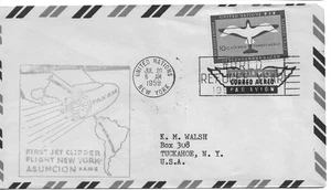 1959  FIRST JET CLIPPER FLIGHT NY TO ASUNCION - Picture 1 of 1