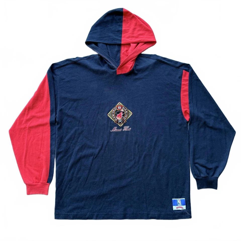 Sudadera con capucha vintage de baloncesto de la NBA Nuez moscada Miami Heat años 90 XL Foto 1 de 4