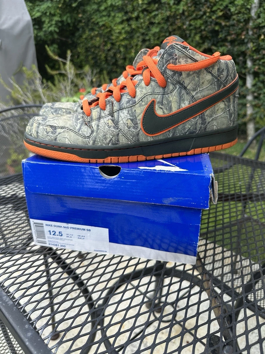 Nike Dunk Premium SB Mid Real Tree Camo for Sale | Authenticity