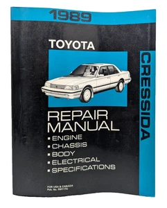 1989 Toyota Cressida Repair Manual MX83 Engine Chassis US Canada OEM Factory 89 - Picture 1 of 12