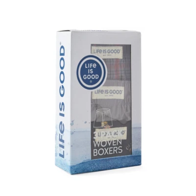 Paquete de 3 boxers tejidos Life is good® para hombre 100 % algodón P35 Foto 1 de 4