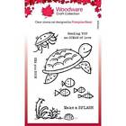 Woodware Clear Singles Sea Turtle 4 in x 6 in Stamp by Creative Expressions