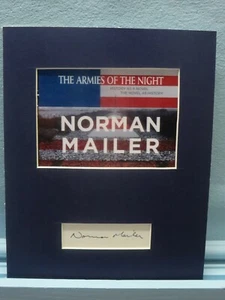 Literary Journalist & Author- Norman Mailer & his own autograph - Bild 1 von 2