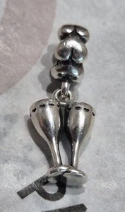 Genuine Pandora Champagne Flutes Dangle Charm 791150 - Picture 1 of 5