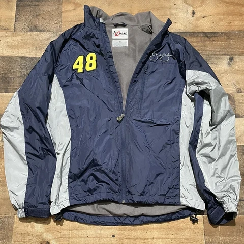 Jimmie Johnson Chase Authentics Nascar #48 Windbreaker Jacket Size Medium Cover