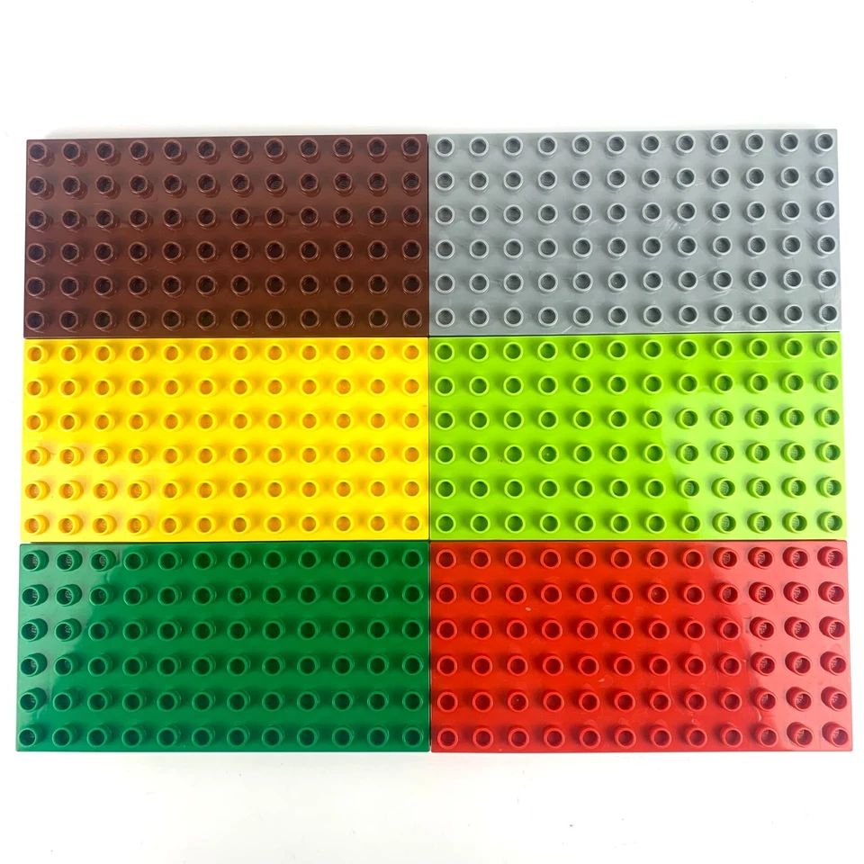 LEGO Duplo Platten Bauplatten 2x4 4x8 8x8 6x12 8x16 Noppen - Bunt Farben Größe - Bild 1 von 1