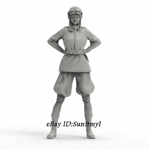 1/24 Pilot Mädchen Harz Modell Kits unlackiert GK unmontiert - Bild 1 von 3