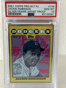 Jackie Robinson 2021 Topps Project 70 Silver Frame Artist Proof PSA 10 -22 Of 51 - Bild 1 von 2