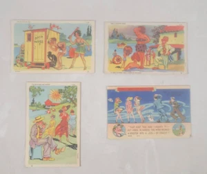 (4) POSTALES 1940"S LINO ARRIESGADO, MUJER - Imagen 1 de 2