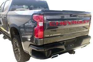 2019 2020 19 20 Silverado Tailgate Letter Inserts Vinyl Decal Sticker Custom - Picture 1 of 2