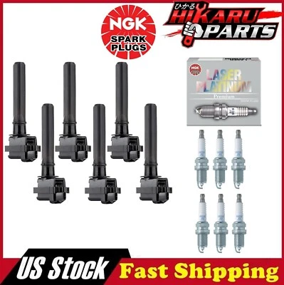 6x bujías NGK y 6x bobina de encendido para Dodge Magnum Chrysler Plymouth 3,5 L V6 Foto 1 de 4