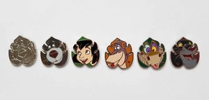 Disney 6 Pins Hidden Mickey Baloo Bagheera Mowgli Louie Kaa Jungle Book Pin Set - Picture 1 of 4