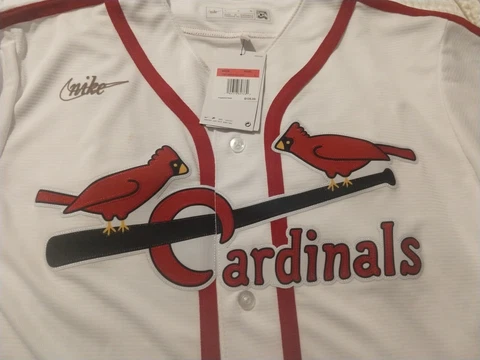 St. Louis Cardinals - #1 Ozzie Smith Stitched Jersey WHITE NIKE NEW Size Large Cover