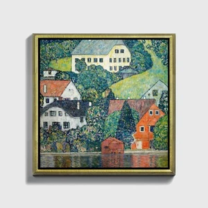Stampa su Carta, Tela, Quadro o Cornice Gustav Klimt Houses at Unterach - Foto 1 di 9