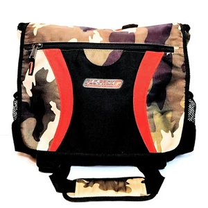 PLC-PACK Camo School College Travel Messenger Bag - Picture 1 of 12