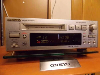 Onkyo Md Mini Disque Enregistreur MD-105X Haute Vitesse Système Audio Argent Usé - Photo 1/3
