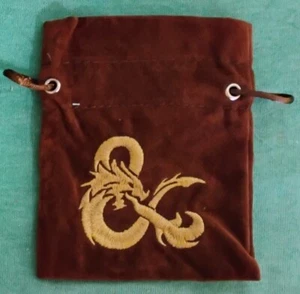 Dungeons & Dragons Acererak's Treasure Packs: Dice bag -embroidered- brown/gold - Picture 1 of 3