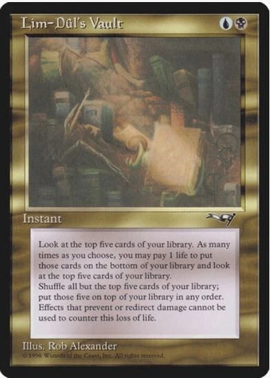1 x Lim-Dul's Vault - Alliances - LP - Magic The Gathering - MTG - EOF - Image 1 of 1