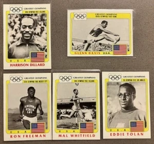 1983 Topps Greatest Olympians 5 Card Lot Davis Tolan Freeman Dillard Whitfield - Picture 1 of 5