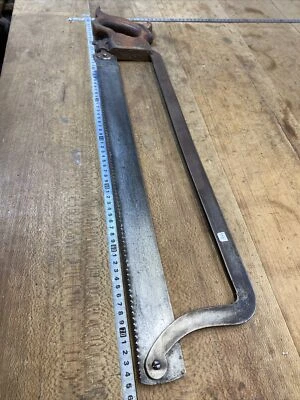 n° 46 old tool, OUTIL ANCIEN, scie de boucher 76 cm - Photo 1/4
