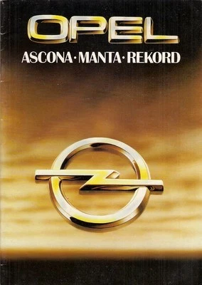 Opel Ascona B Manta B Rekord E 1979-80 UK Market Sales Brochure - Image 1 of 2