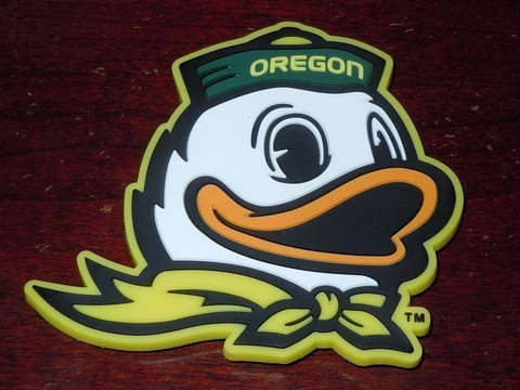 NCAA Vtg OREGON DUCKS Large PAC 10 12 3D RUBBER FRIDGE MAGNET Standings Board Cover
