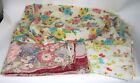 Lot of 3 Vintage Retro Polyester/Cotton Bed Sheets, 2 Flat, 1 Fitted