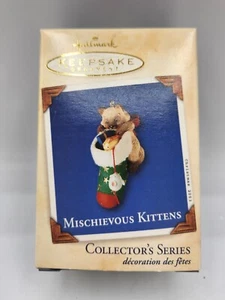 2003 Hallmark Andenken schelmische Kätzchen Socke Weihnachtsschmuck 5. Serie  - Bild 1 von 10